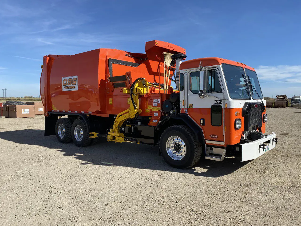 OSS Waste Disposal hauls waste truck
